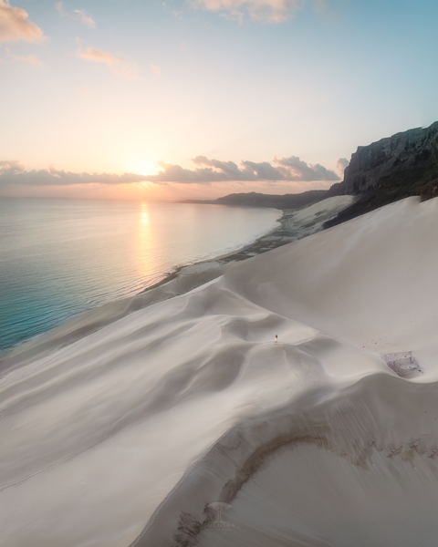 Socotra beach at sunset