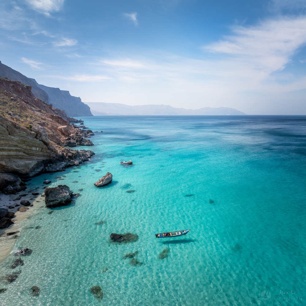 Turquoise coastal cove